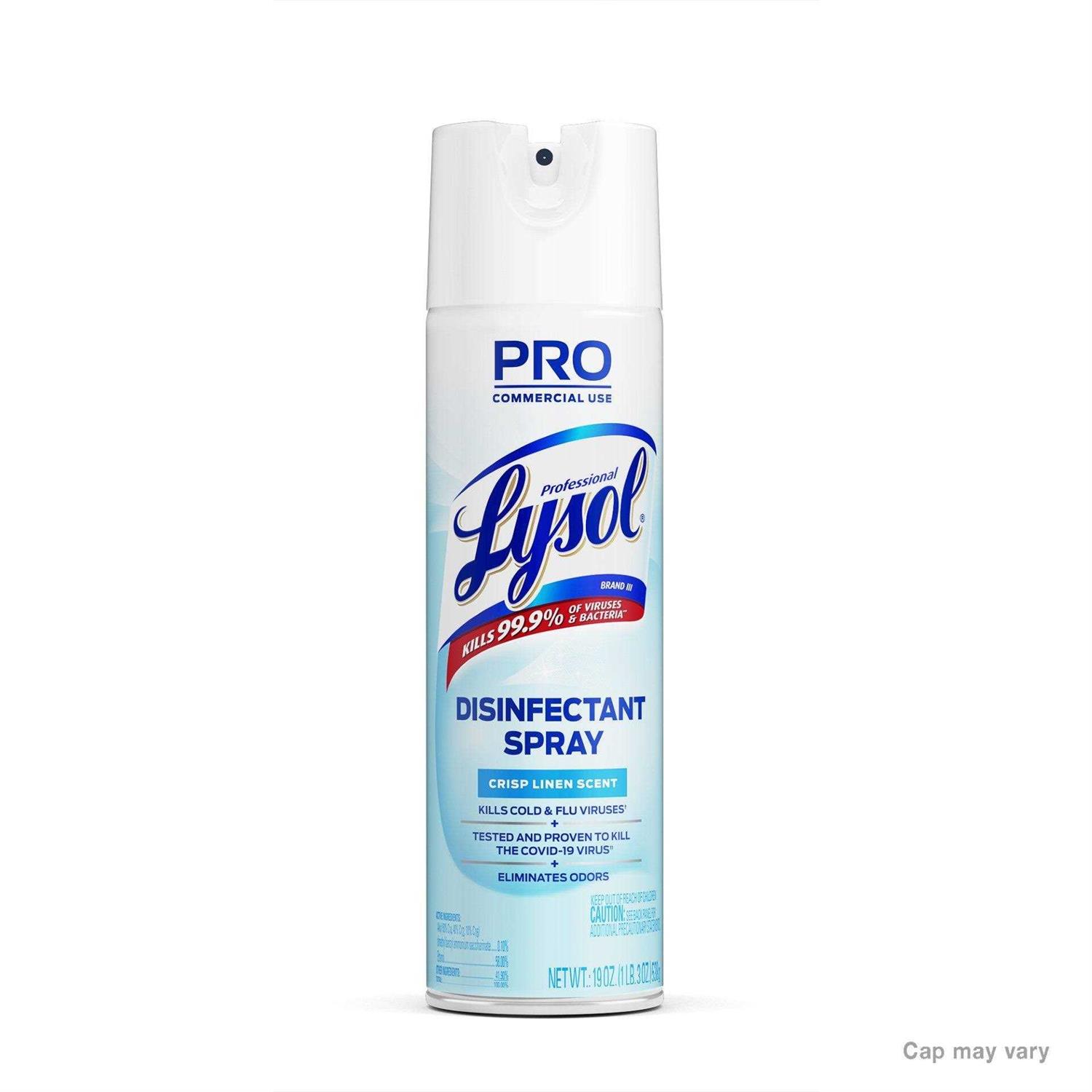 Professional Lysol Disinfectant Spray Crisp Linen