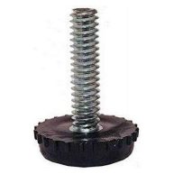 1/4-20 Furniture Levelers Adjustable Black Glides