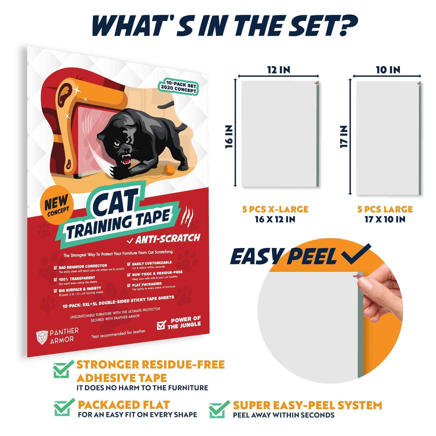 Panther Armor Cat Scratch Furniture Protector for Sofa Couch Double Sided Anti Scratching - Image 4