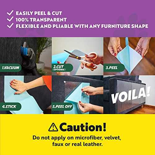 Panther Armor Cat Scratch Furniture Protector for Sofa Couch Double Sided Anti Scratching - Image 3