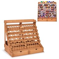 Plydolex Paint Organizer Bottles and 14 Paint Brushes