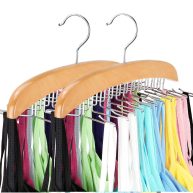 Resovo Tank Top Hanger With Premium Wood 24 Large Capacity Space Saving360