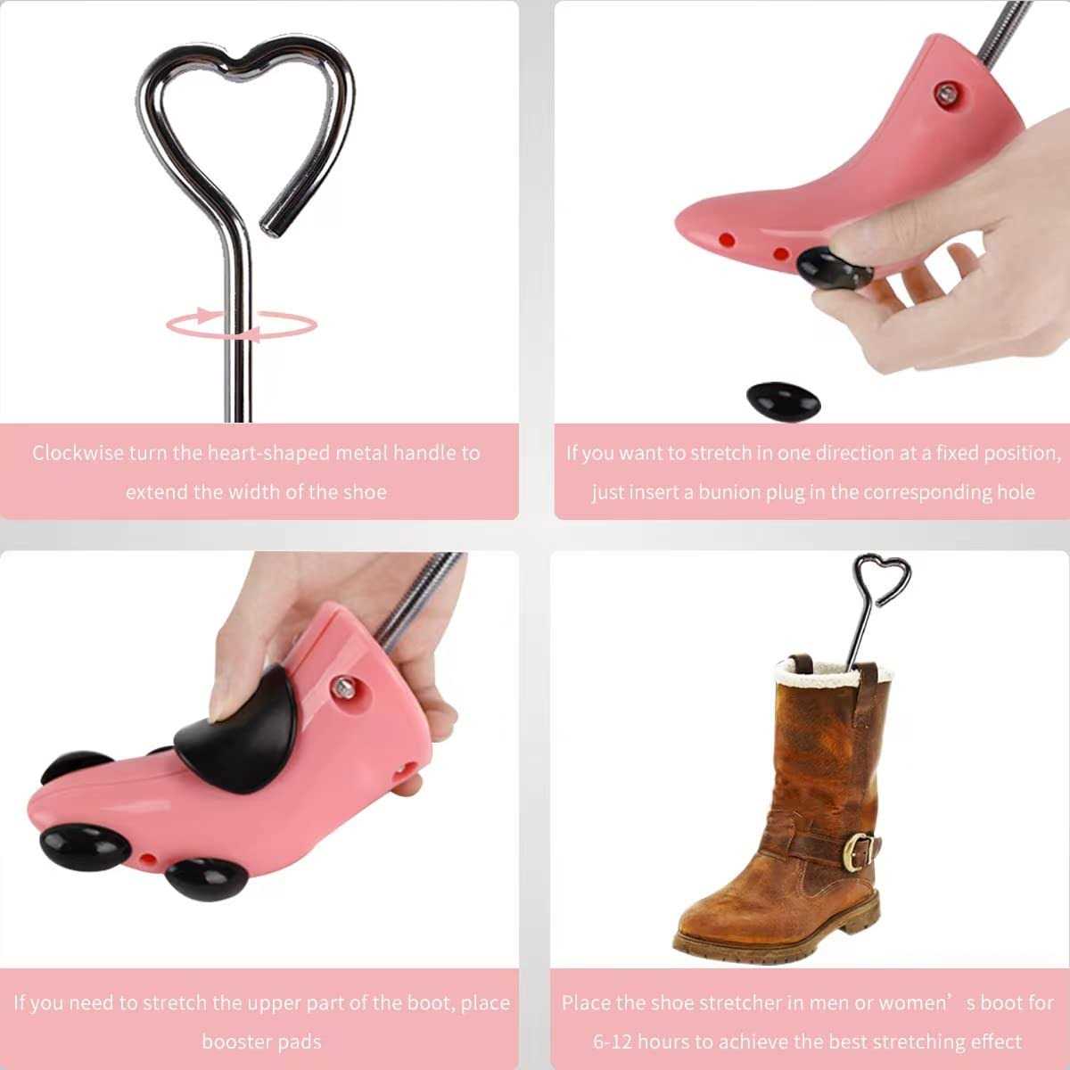 Parts3A Shoe Stretcher Men Women Boot Stretcher 4-way Adjustable Shoe Stretchers to Stretch Length Width - Image 4