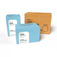 Qualia 21 Gal./80L Drawstring Closure Trash Bags Liners