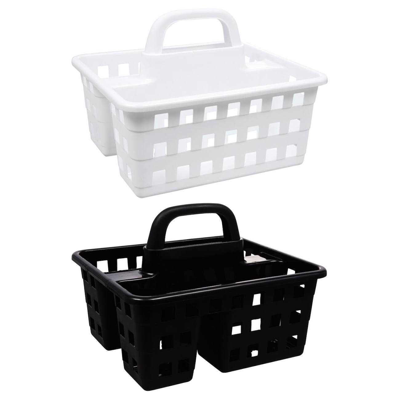 24 Divided 3-Compartment Plastic Caddies 10 x 8.75 x 7.5 at Dollar Tree