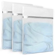 3Pcs Durable Fine Mesh Laundry Bags for Delicates
