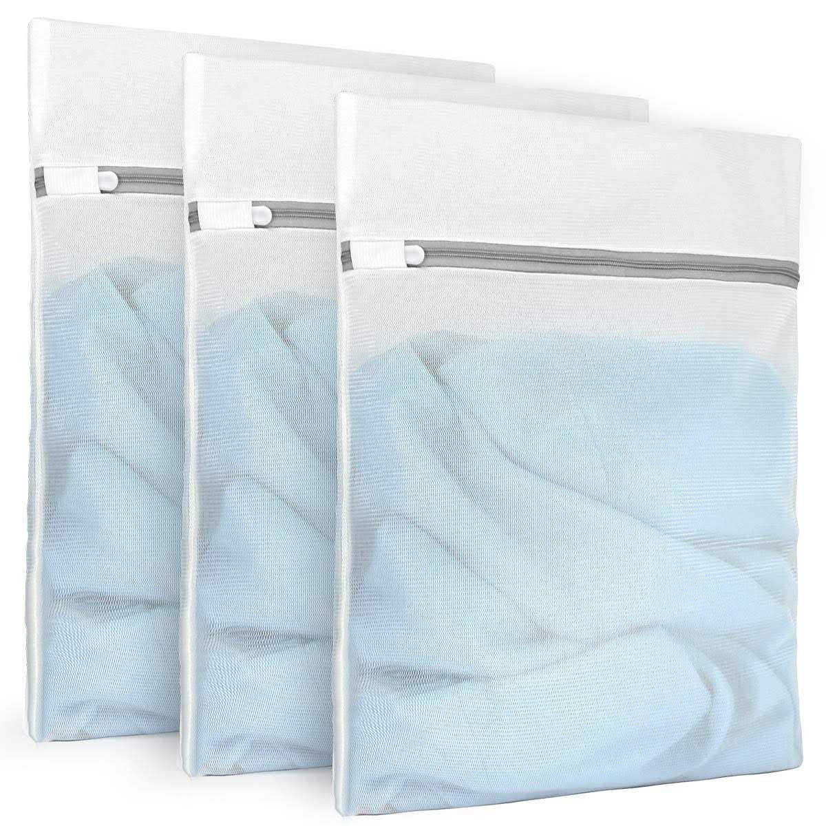 3Pcs Durable Fine Mesh Laundry Bags for Delicates