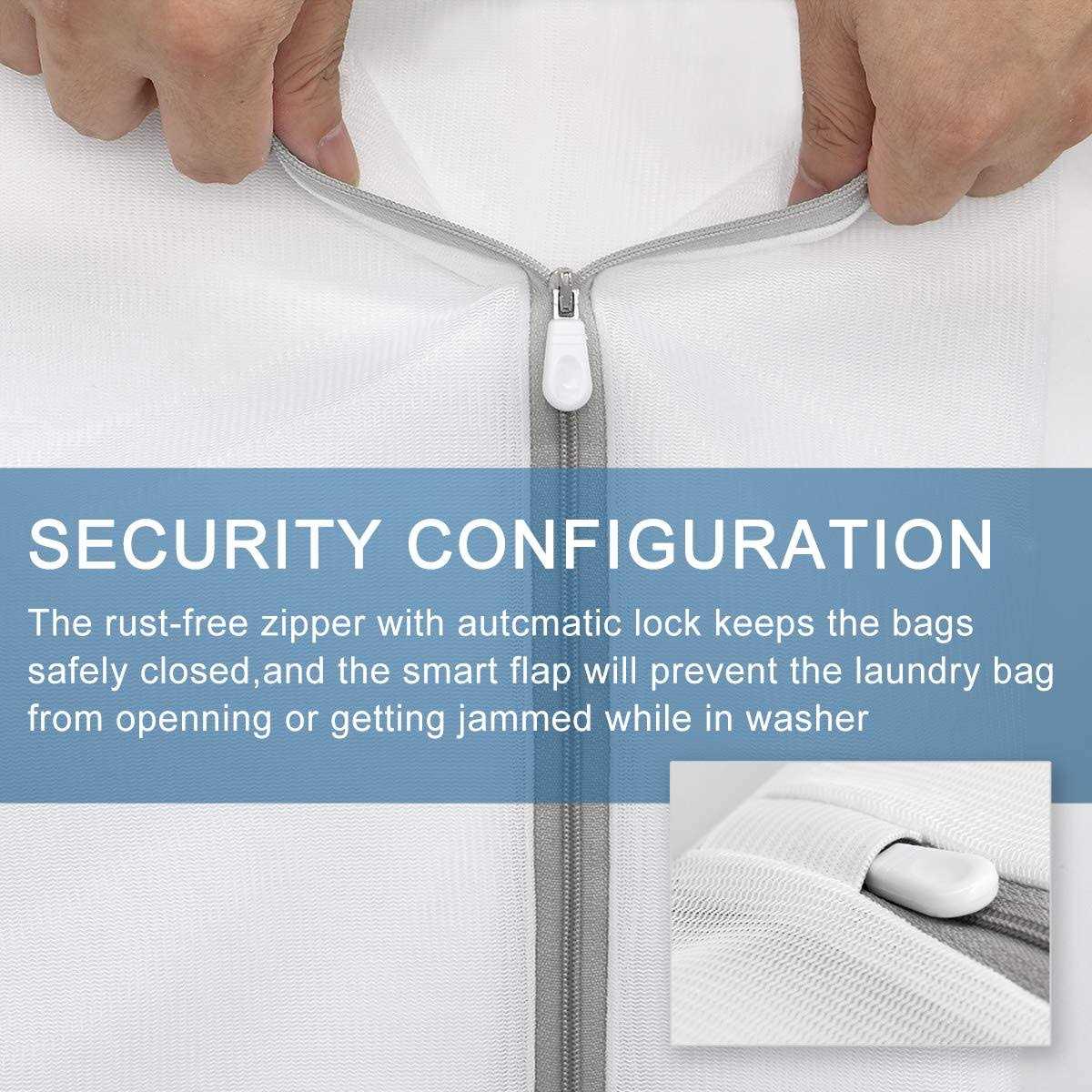 3Pcs Durable Fine Mesh Laundry Bags for Delicates - Image 4