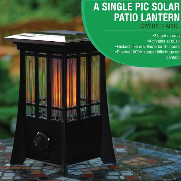 PIC Solar Patio Lantern Bug Zapper - Image 5