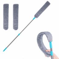 Retractable Gap Dust Cleaner Under Appliance Microfiber Duster Dust Brush with Extension Pole Cleaning Duster for Bed High