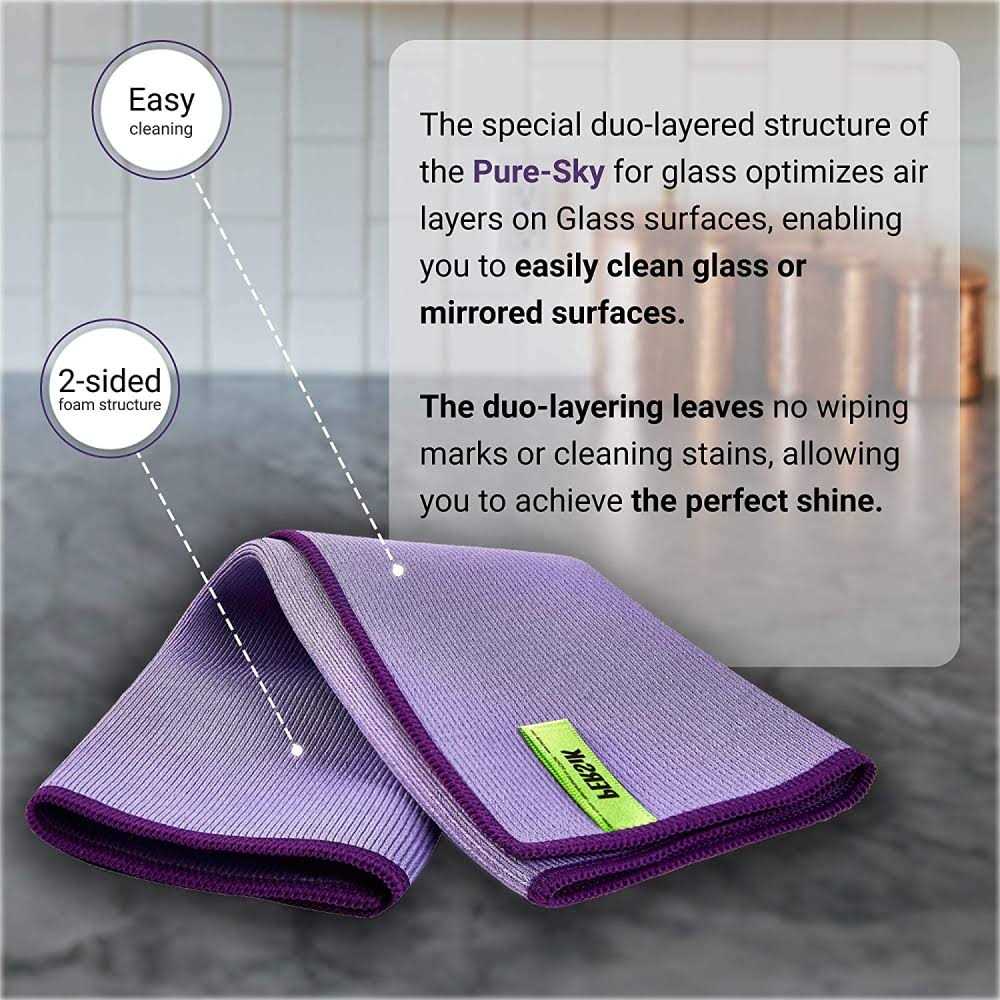Pure-Sky Window Glass Cleaning Cloth JUST ADD Water No Detergents Needed Streak Free Magic Ultra Microfiber Window Polishing Towel - Image 2
