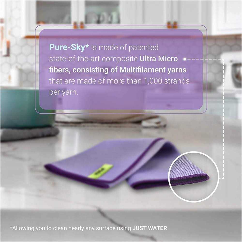 Pure-Sky Window Glass Cleaning Cloth JUST ADD Water No Detergents Needed Streak Free Magic Ultra Microfiber Window Polishing Towel - Image 3