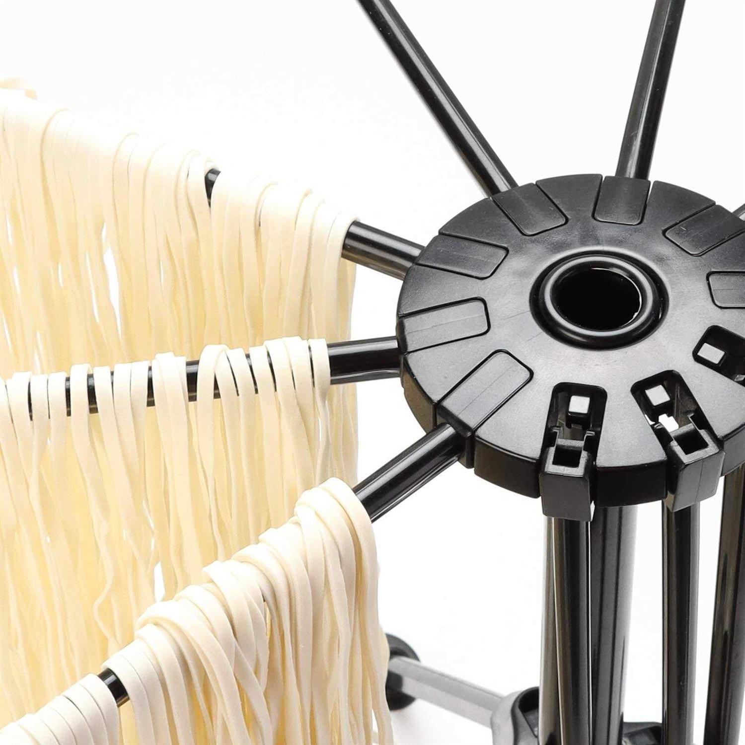 Ourokhome Collapsible Pasta Drying Rack Plastic Spaghetti Hanger Noodle Dryer Stand with 10 Bar Handles for Homemade Fresh Spaghetti - Image 5