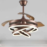 Oaks Aura 42in. LED DIY Shape Modern Ring Ceiling Fan With Lights