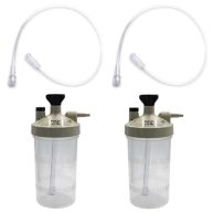 2pk Oxygen Therapy Bubble Humidifier High Flow with 15 Adapter Tubing