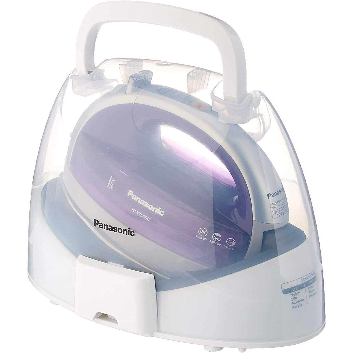 Panasonic NI-WL600 Cordless, Portable 1500W Contoured Multi-Directional Steam/Dry Iron, Stainless Steel Soleplate, Power Base and Carrying/Storage - Image 2
