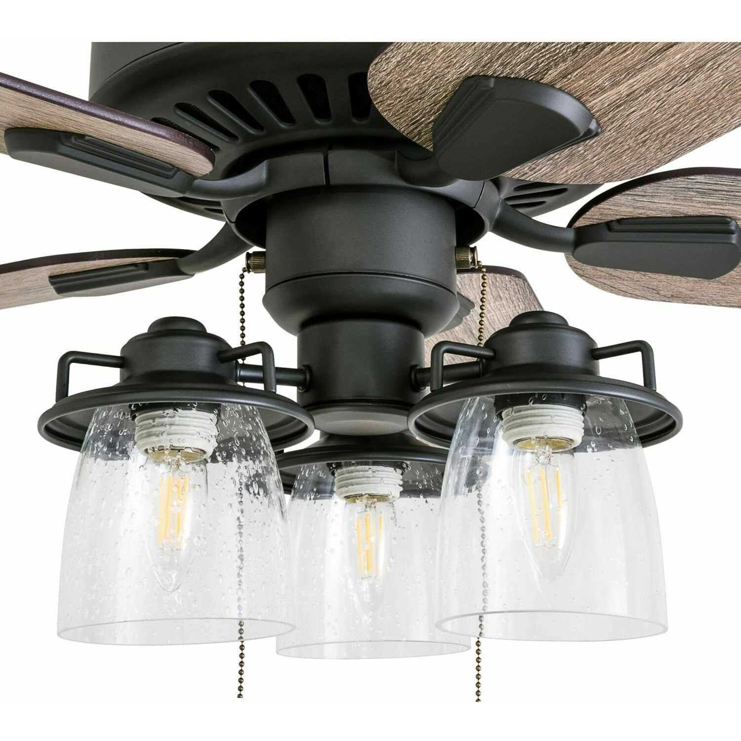 52 Prominence Home Briarcrest Bronze Farmhouse LED Ceiling Fan with Light - Image 5