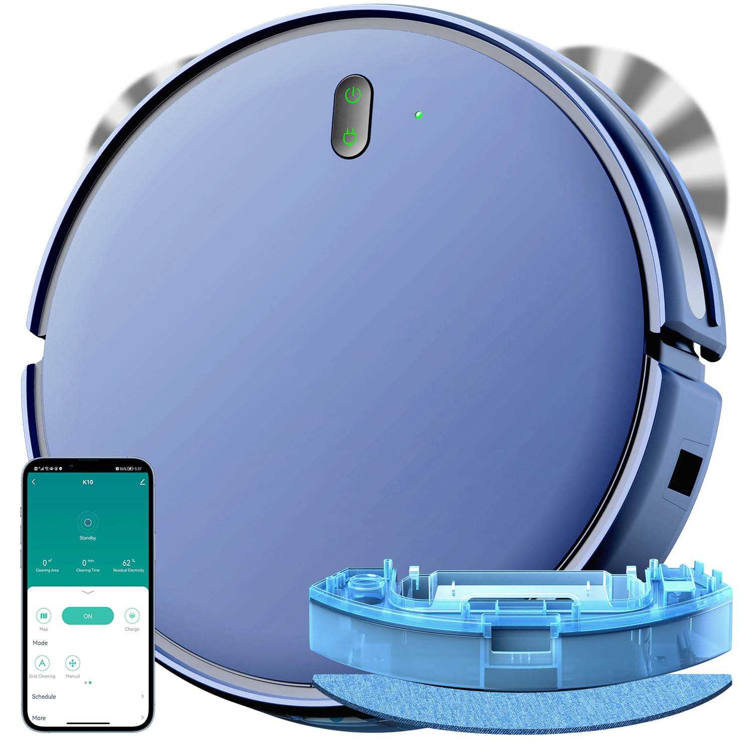 Onson Robot Vacuum Cleaner, Robot Vacuum and Mop Combo with Wifi / Alexa for Pet Hair and Hard Floor