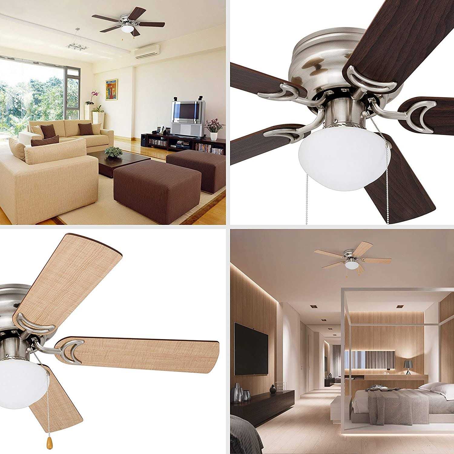 42×22 Prominence Home Alvina Led Hugger Ceiling Fan - Image 5