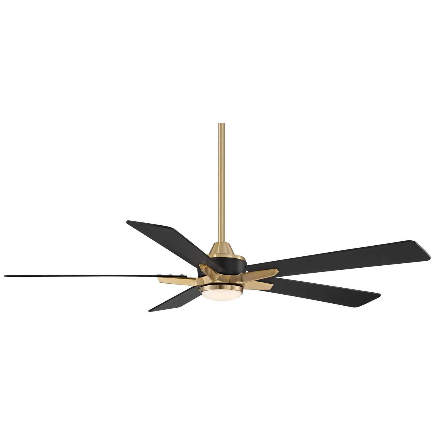 52 Casa Vieja Modern Indoor Outdoor Ceiling Fan with Dimmable LED Light Remote Control Soft Brass Damp Rated for Patio Exterior House Porch - Image 2