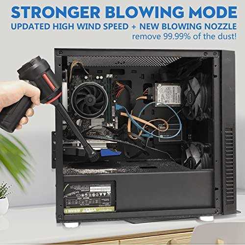 PeroBuno Compressed Air Duster Keyboard Cleaner 3-in-1 Mini Vacuum - Image 2