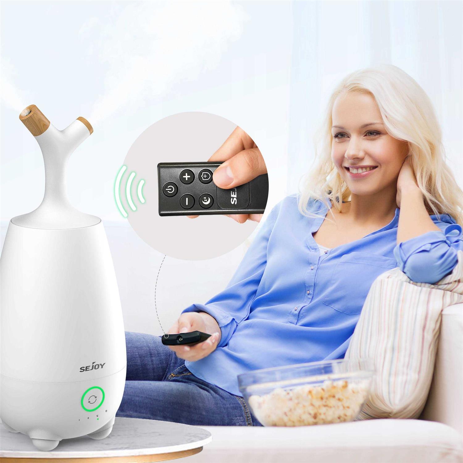 0920 #JSQ-E50P1-WHISEJOY 1.3 Gallons Cool Mist Quick humidification Air Humidifier with Remote Control for Plants - Image 4
