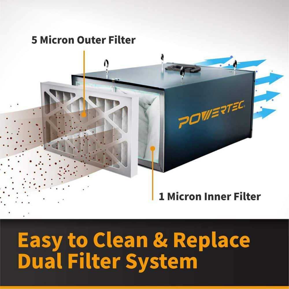 POWERTEC AF4000 Remote Controlled 3-Speed Air Filtration System - Image 3