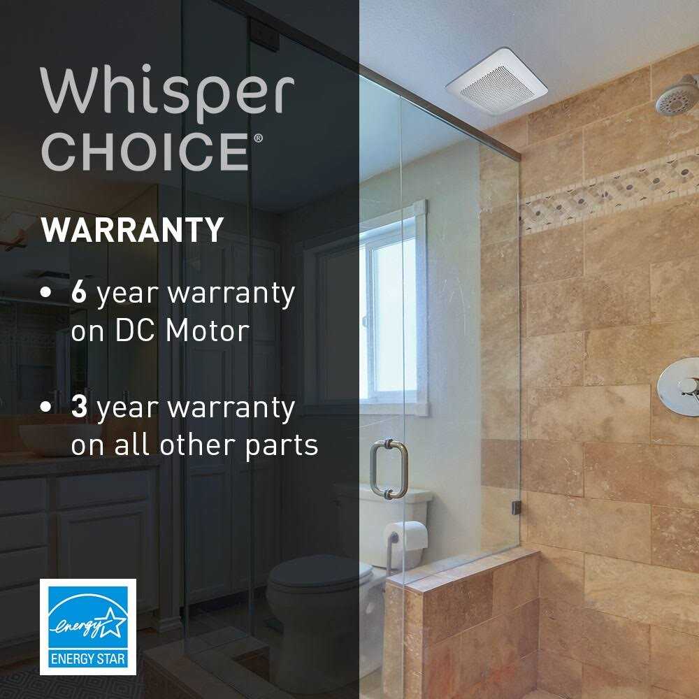 Panasonic Whisperchoice DC 0.3-Sone 150-CFM Bathroom Ventilator Fan RG-C1315A - Image 2