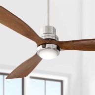 52 inch Casa Vieja Delta-Wing Modern Indoor Outdoor Ceiling Fan with LED Light Remote Control Matte