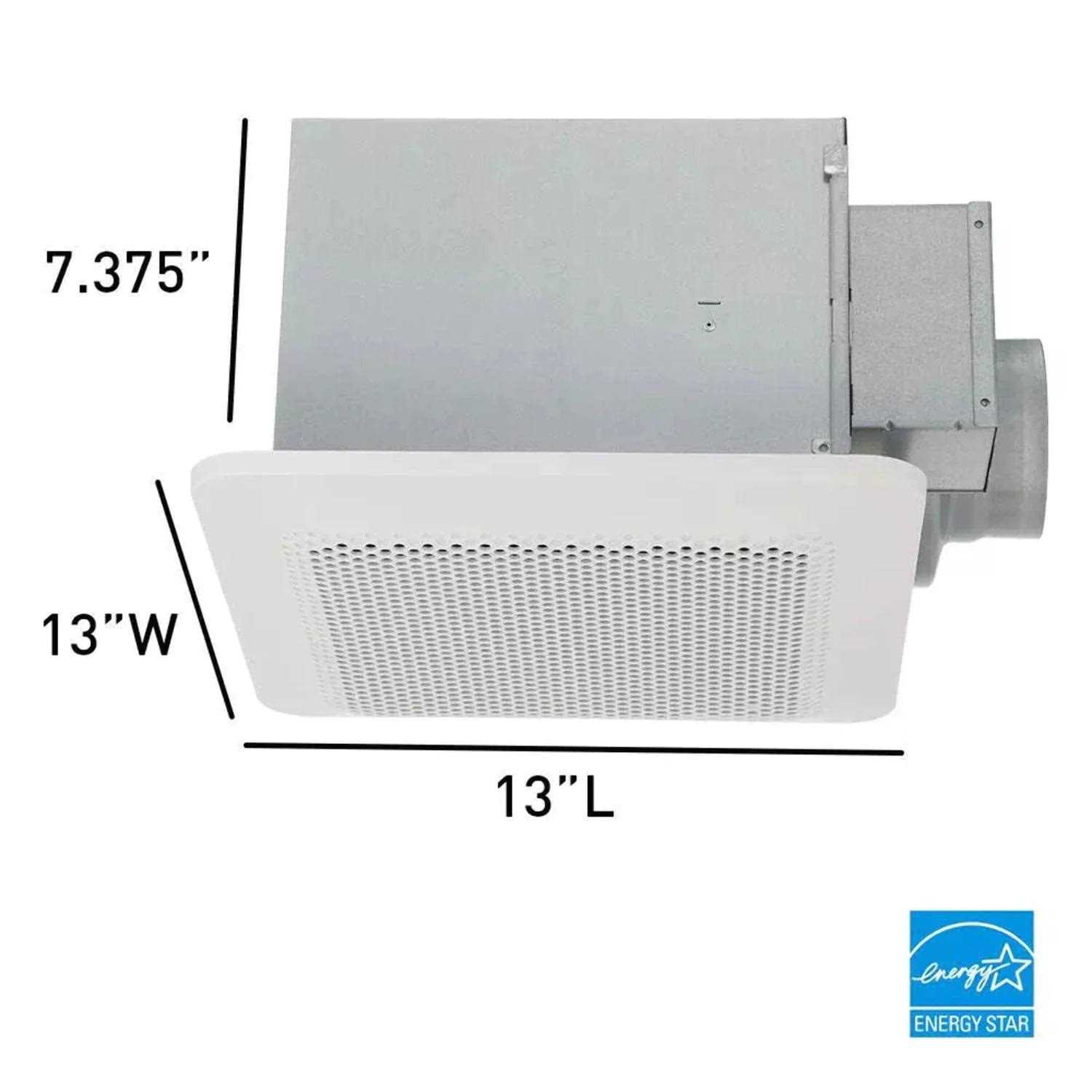 Panasonic Whisper Choice DC Pick-A-Flow 80/110 CFM Ceiling Bathroom Exhaust Fan with Flex-Z Fast Bracket - Image 2