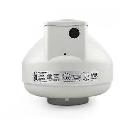 RadonAway Rp145 Radon Mitigation Fan