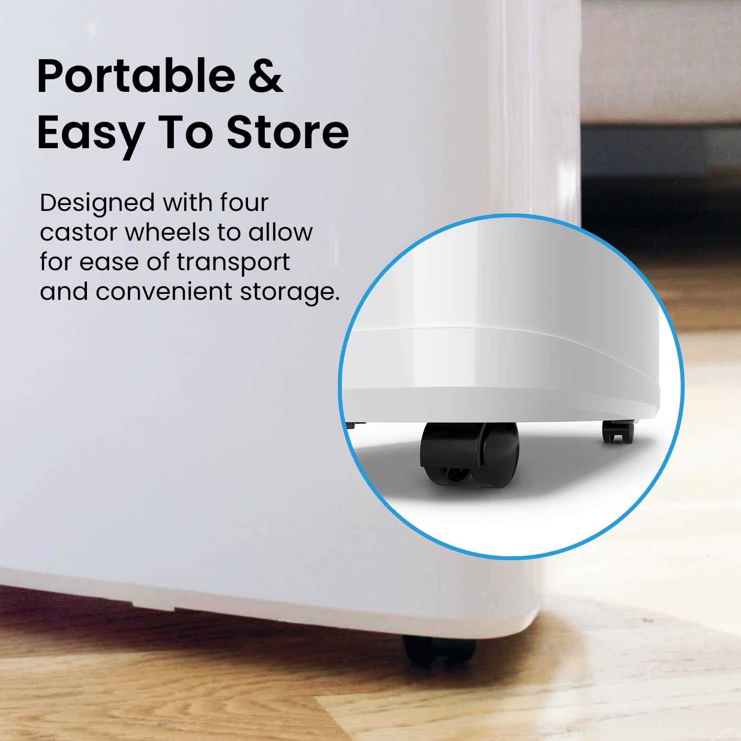 Pro Breeze 50 Pint Dehumidifier 3250 Sq Ft Dehumidifiers for Home Large Room Basements with Humidity Sensor - Image 2