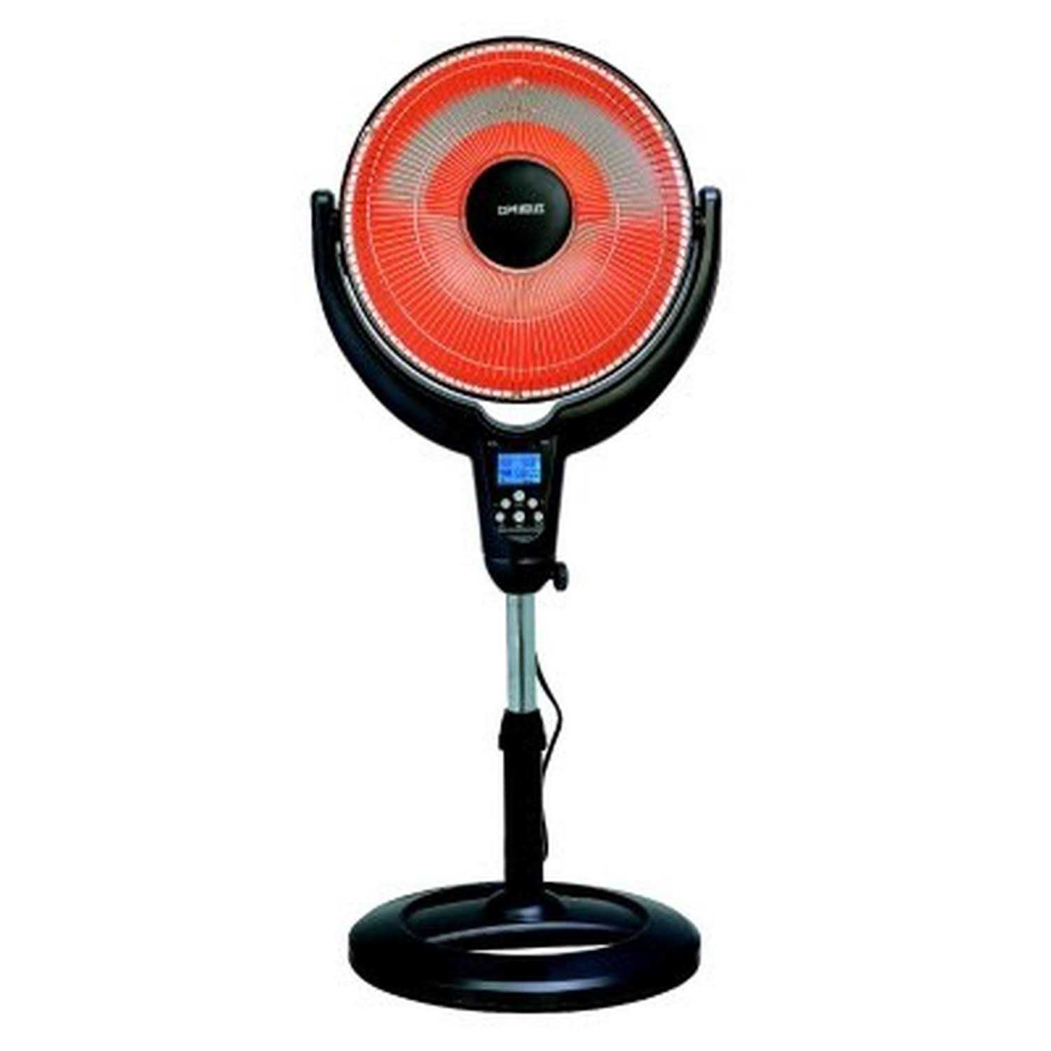 Optimus H-4501 14 Oscillating Pedestal Digital Dish Heater