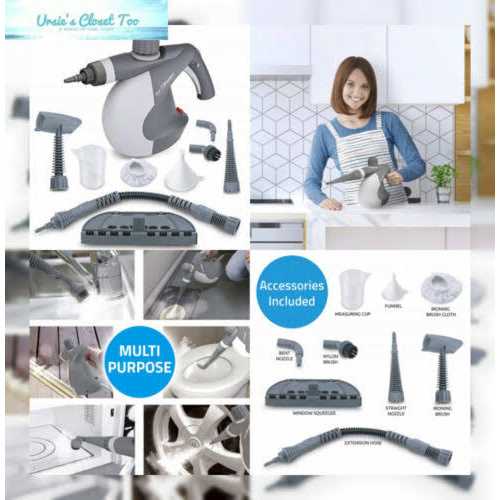 Pursteam Handheld Pressurized Steam Cleaner with 9 Multi-Surface Cleaning Attachment Tools - Image 2