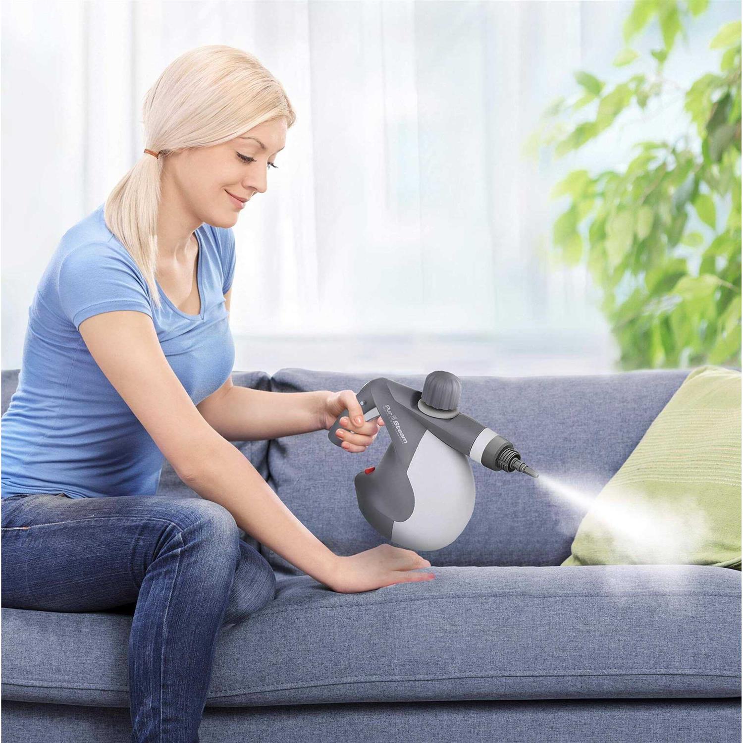 Pursteam Handheld Pressurized Steam Cleaner with 9 Multi-Surface Cleaning Attachment Tools - Image 4