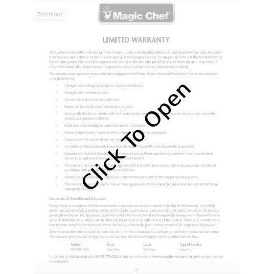 Magic Chef MCSDRY35W - Image 5