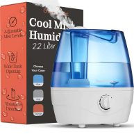Peach Street Cool Mist Humidifiers for Bedroom 2.2L Water Tank Baby Office