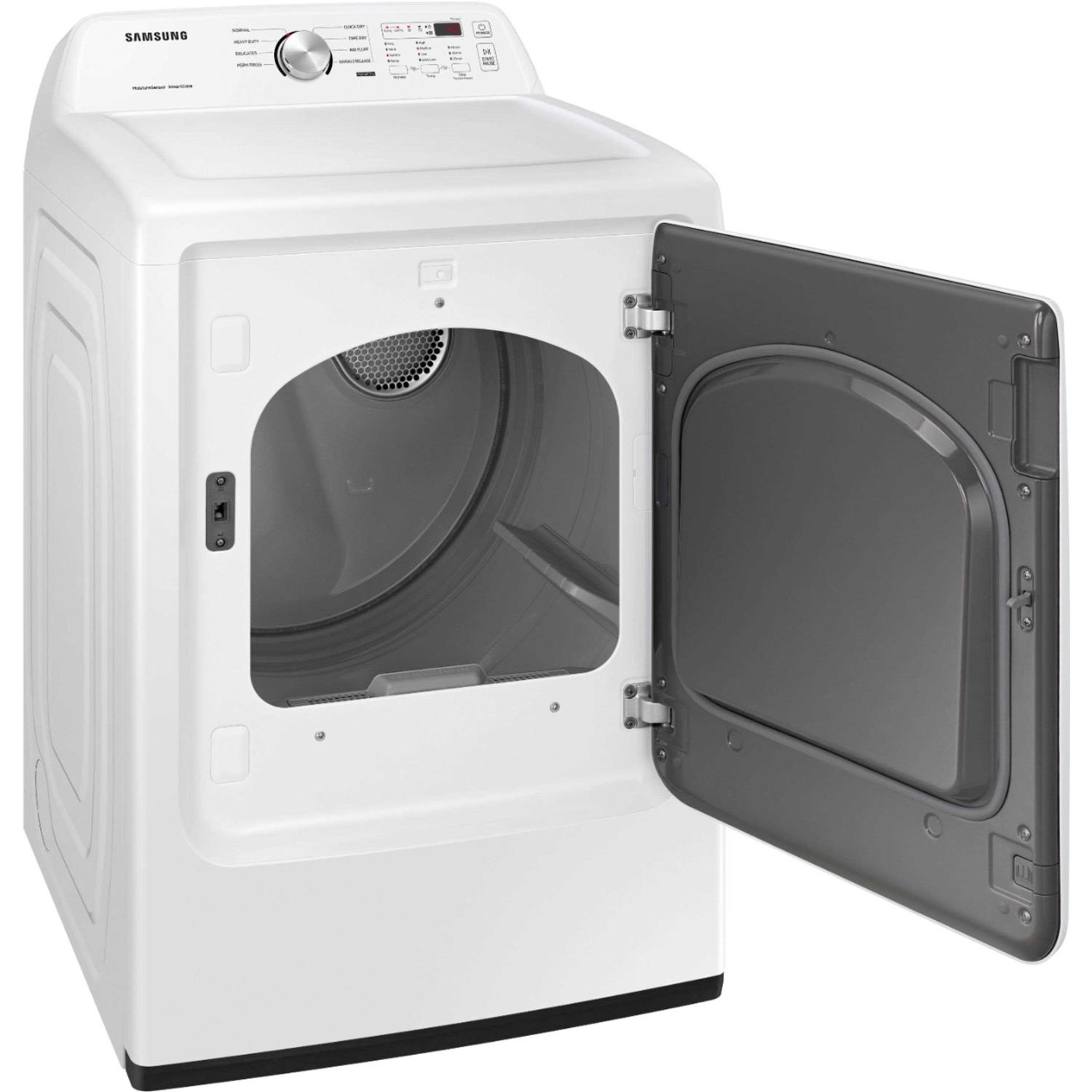 7.2 Cu. ft. Electric Dryer with Sensor Dry Samsung DVE45T3200W - Image 3
