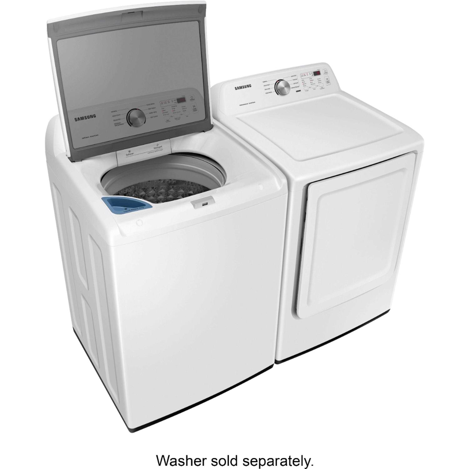7.2 Cu. ft. Electric Dryer with Sensor Dry Samsung DVE45T3200W - Image 4
