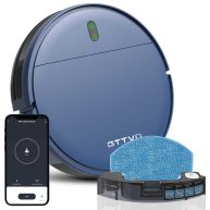 ONSON BR151 Robot Vacuum Cleaner, Robot Vacuum and Mop Combo Compatible with Alexa