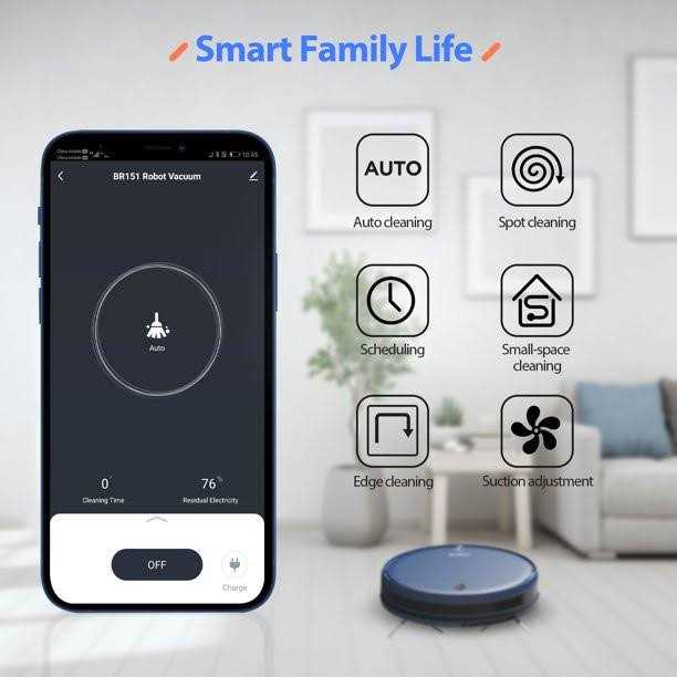 ONSON BR151 Robot Vacuum Cleaner, Robot Vacuum and Mop Combo Compatible with Alexa - Image 2