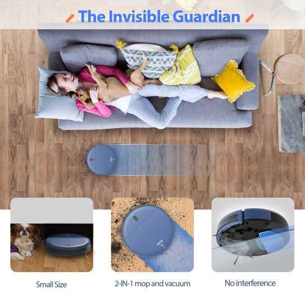 ONSON BR151 Robot Vacuum Cleaner, Robot Vacuum and Mop Combo Compatible with Alexa - Image 5