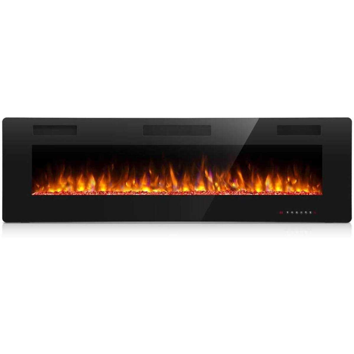 30-60 Recessed and Wall Mounted Electric Fireplace,750-1500W