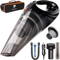 PARUS Car Vacuum Cleaner, a Portable, high Power, Handheld Vacuum That Comes with attachments, a 16ft Cord, and a Bag. This kit is Essential
