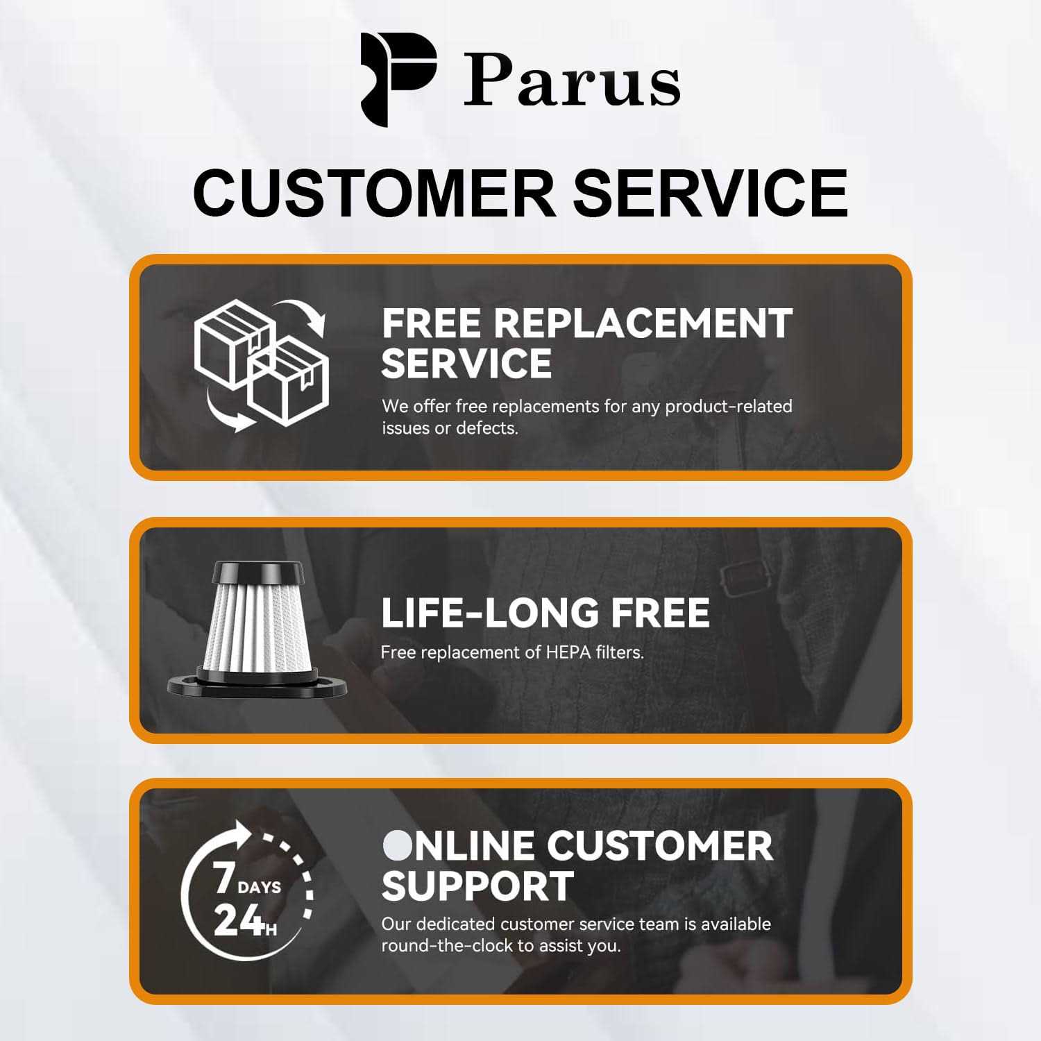 PARUS Car Vacuum Cleaner, a Portable, high Power, Handheld Vacuum That Comes with attachments, a 16ft Cord, and a Bag. This kit is Essential - Image 4