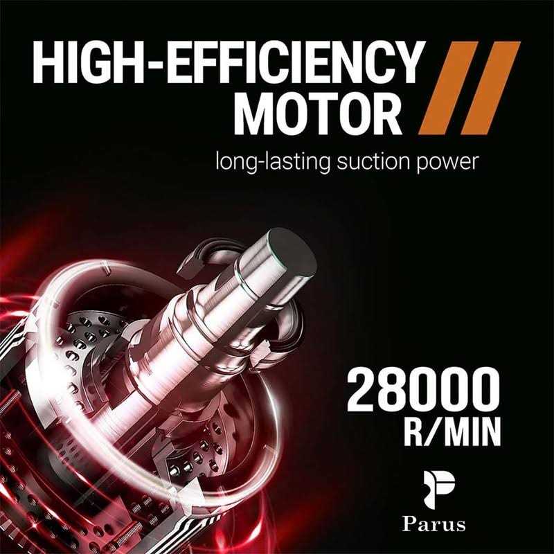 PARUS Car Vacuum Cleaner, a Portable, high Power, Handheld Vacuum That Comes with attachments, a 16ft Cord, and a Bag. This kit is Essential - Image 5