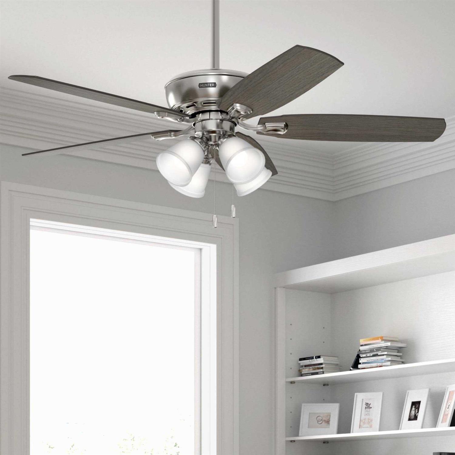 52 Hunter Amberlin Ceiling Fan with LED Light Kit - Image 4