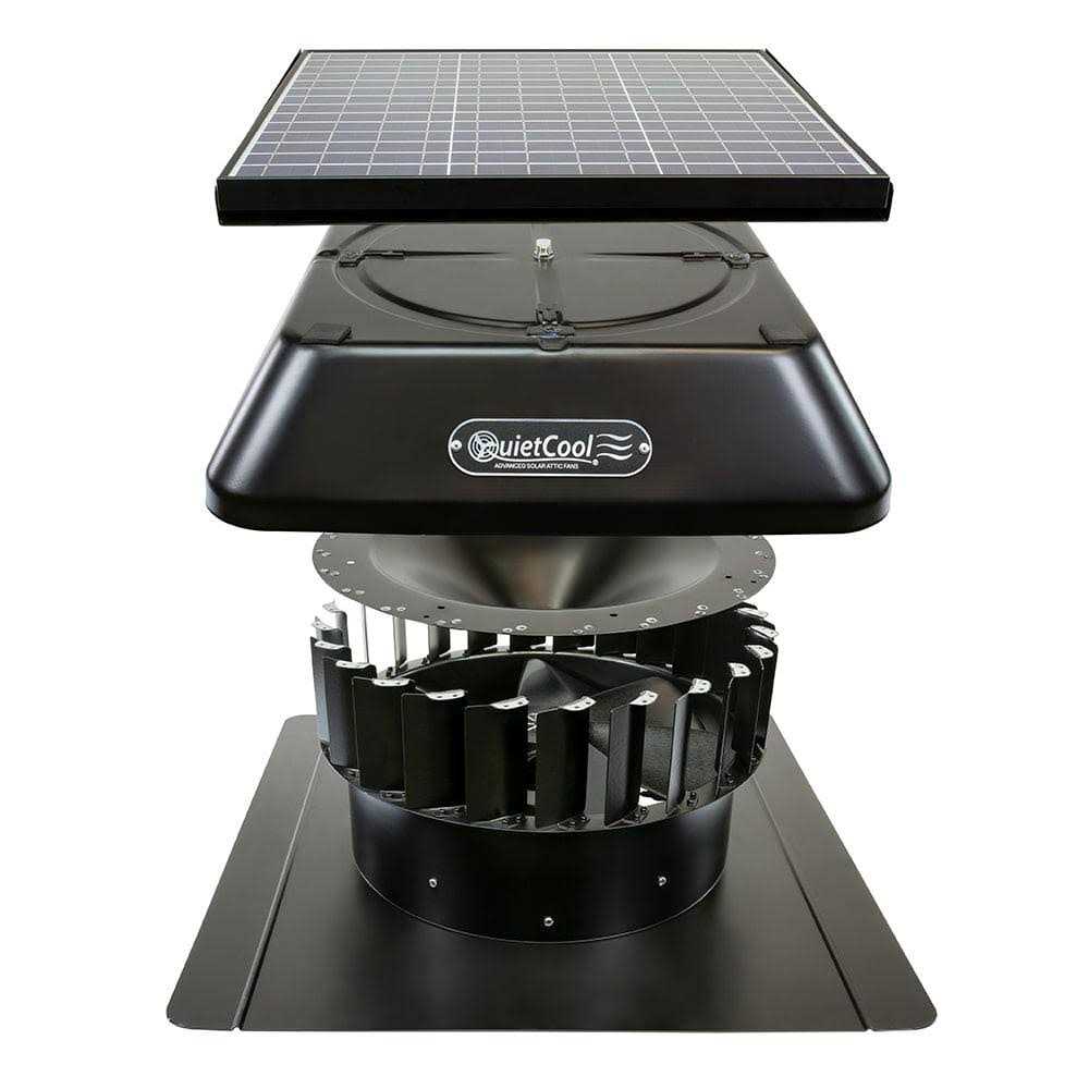 QuietCool 40 Watt Solar Powered Roof Mount Attic Fan - Image 2