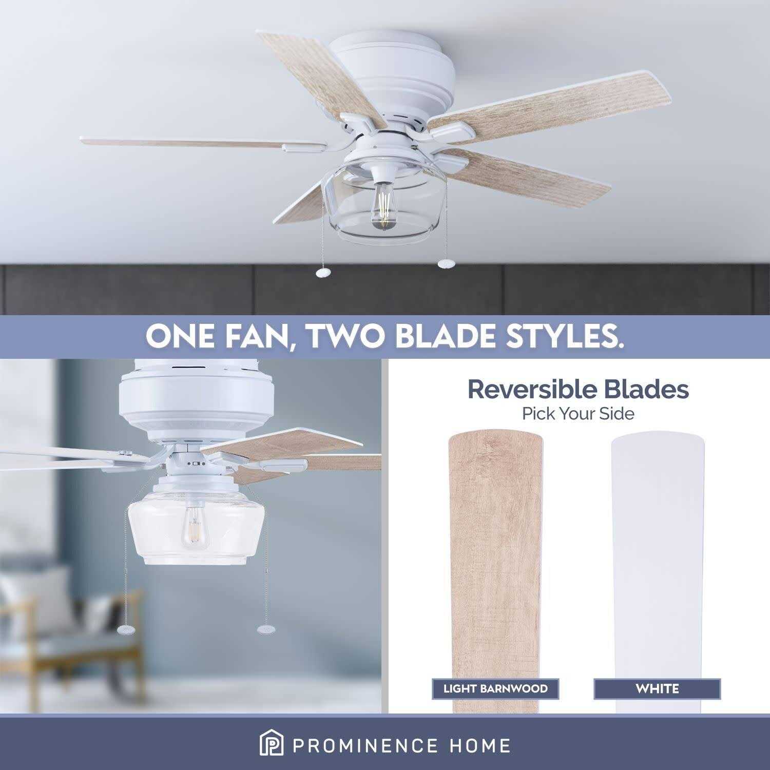 Prominence Home MaCenna 52 LED Indoor Flush Mount Ceiling Fan with Light - Image 2