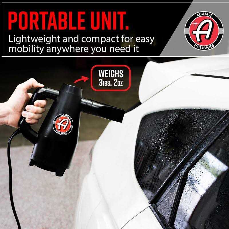 Adam’s Mini Air Cannon Handheld High Powered Filtered Car Wash Dryer Blower Sidekick - Image 4